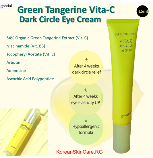 GREEN TANGERINE VITA-C DARK CIRCLE EYE CREAM, (15 ml)