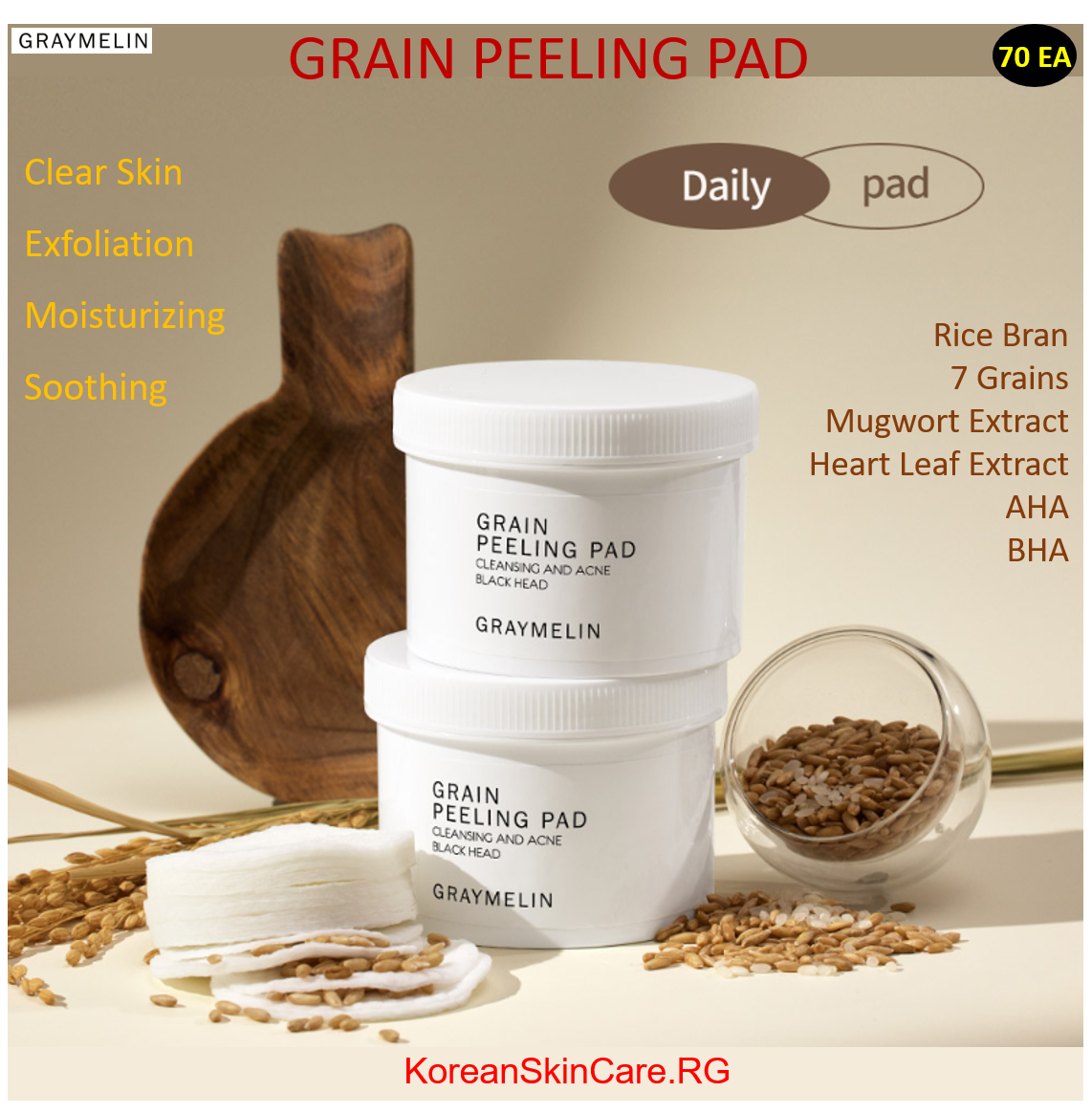 GRAIN PEELING PAD, (70 Pads)
