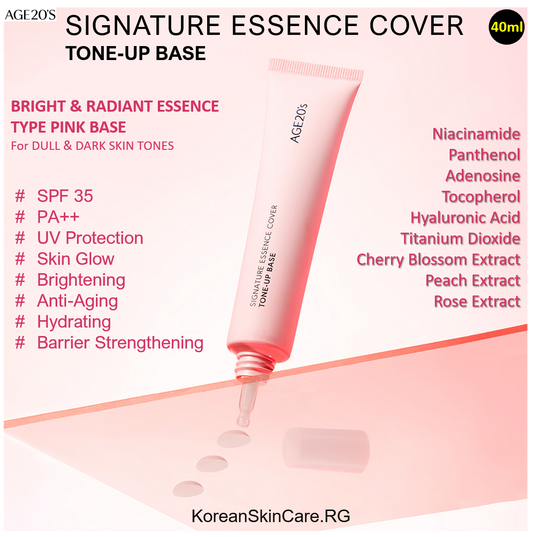 SIGNATURE ESSENCE COVER TONE-UP BASE (PINK), (40 ml)