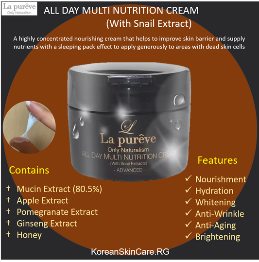 ALL DAY MULTI NUTRITION CREAM (With Snail Extract), (100ml)