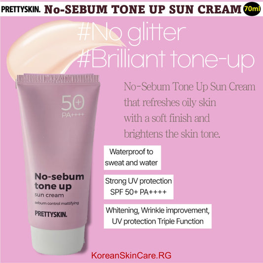 No-SEBUM TONE UP SUN CREAM SPF 50+, PA++++ (70 ml)