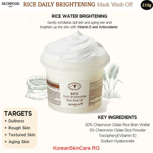 RICE DAILY BRIGHTENING Mask Wash Off