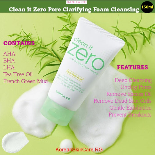 CLEAN IT ZERO PORE CLEARIFYING FOAM CLEANSER (150ml)