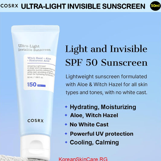 ULTRA-LIGHT INVISIBLE SUNSCREEN (50 ml)