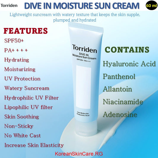 DIVE IN MOISTURE SUNCREAM (60 ml)