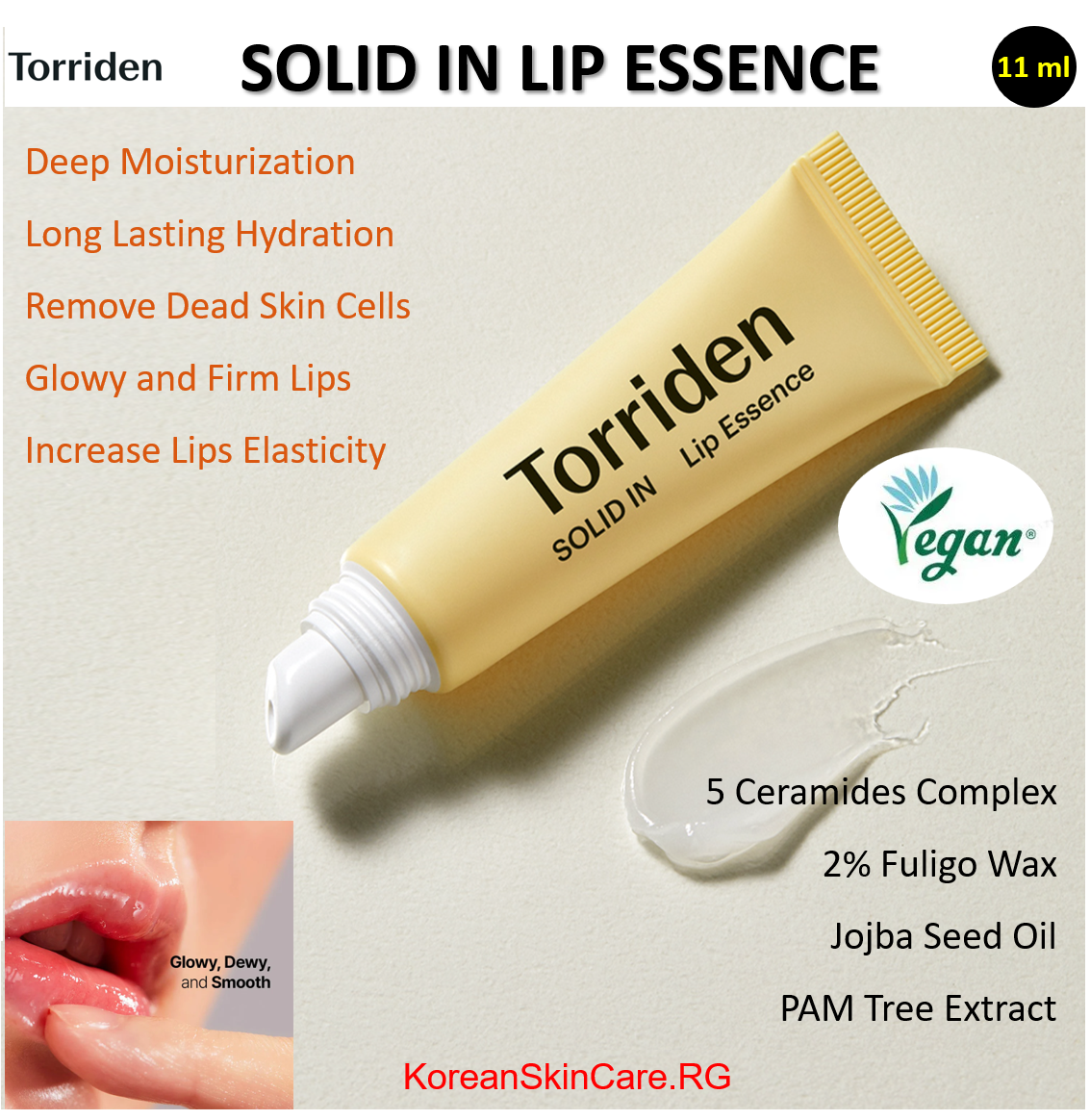 SOLID IN LIP ESSENCE, (11 ml)