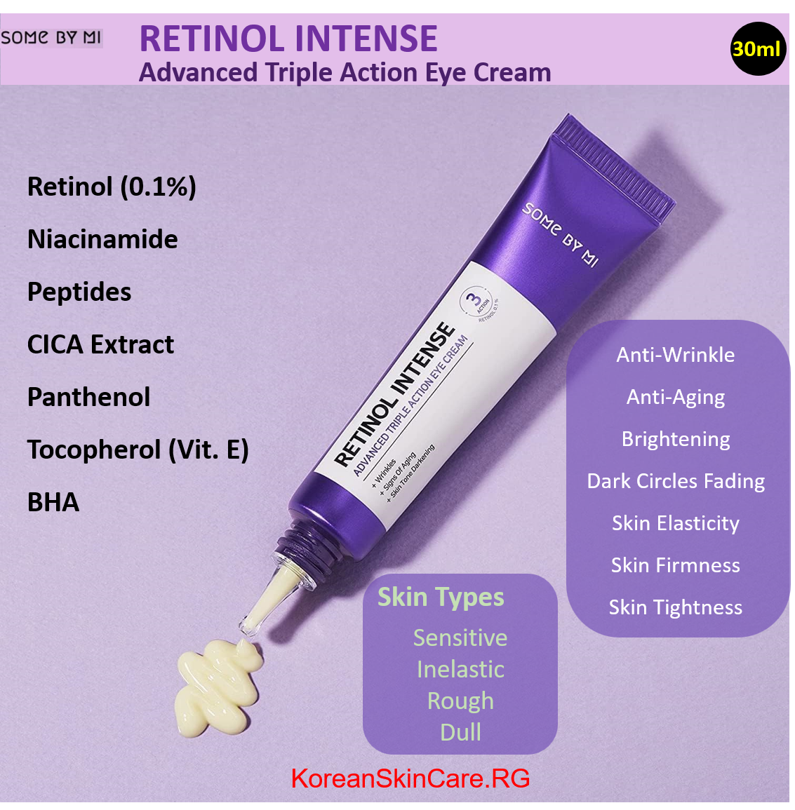 RETINOL INTENSE ADVANCED TRIPLE ACTION EYE CREAM, (30 ml)