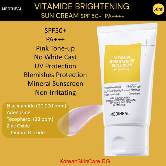 VITAMIDE BRIGHTENING SUN CREAM SPF 50+  PA++++ (50 ml)
