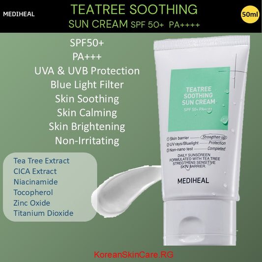 TEATREE SOOTHING SUN CREAM SPF 50+  PA++++ (50 ml)